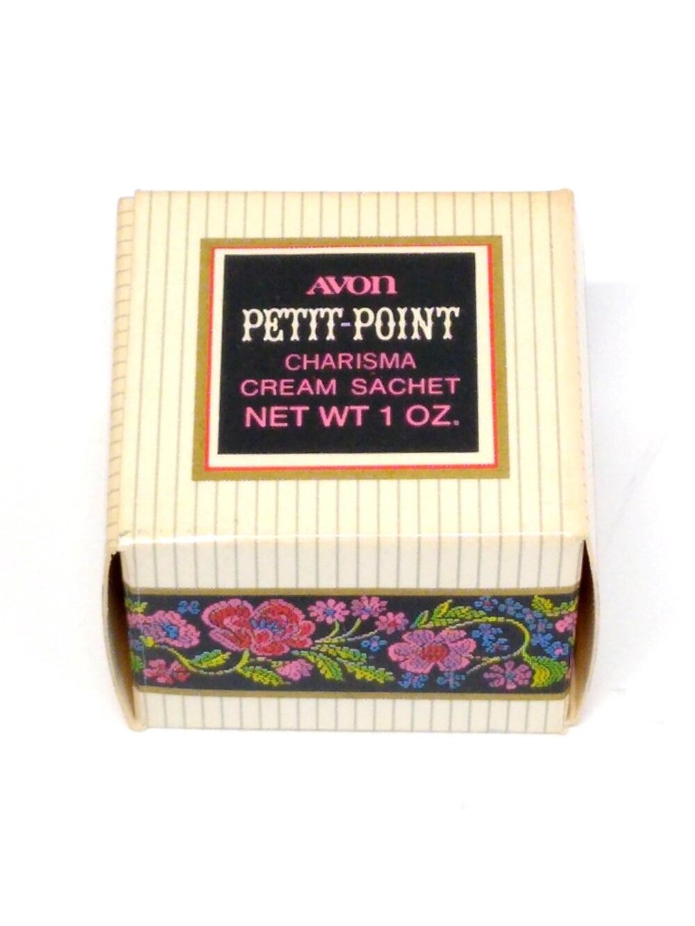 Avon Petit-Point Charisma Cream Sachet 1 Oz Assume Content UN-USABLE Vintage